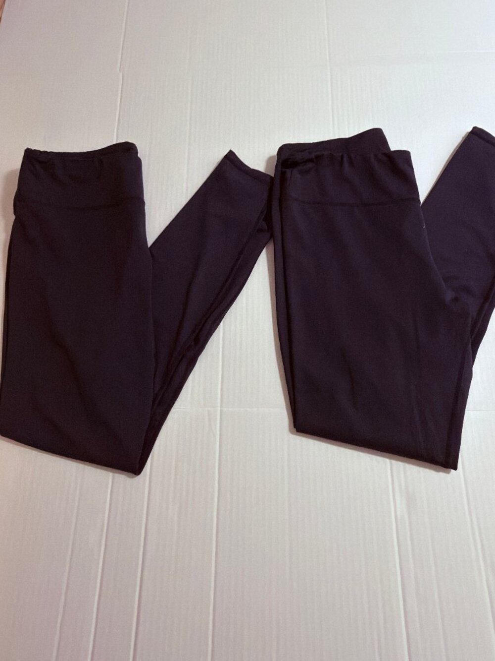 CompressionZ Women's XL Leggings Bundle Lot 2 Pack Black Athletic Compression